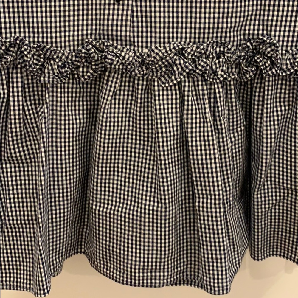Zara frilled gingham top with ruffle peplum - Picture 5 of 8